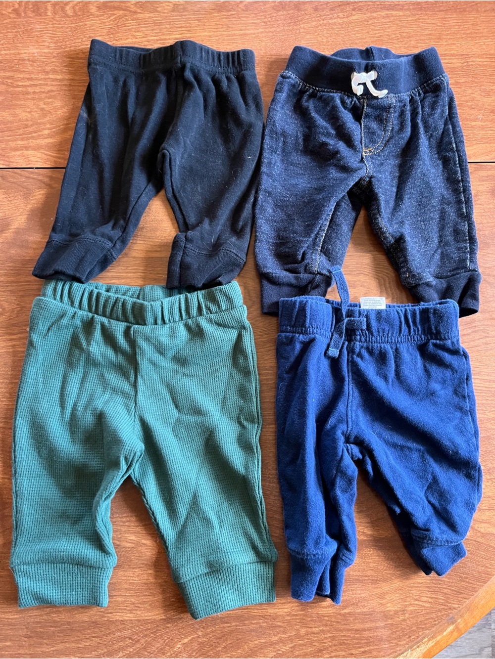 child of mine 4-Pack Jogger Bottoms in Black, Navy, Dark Teal, Royal Blue